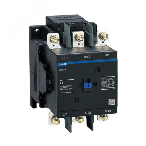 Контактор NXC-630 3P 630A 2НО+2НЗ катушка 110-127В AC/DC 50Гц