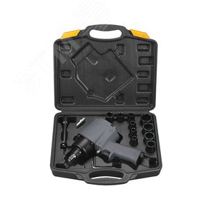 Пневмогайковерт ударный IW720 1/2'' (226л/м,720Нм,6.3бар,1/2''), набор головок,кейс