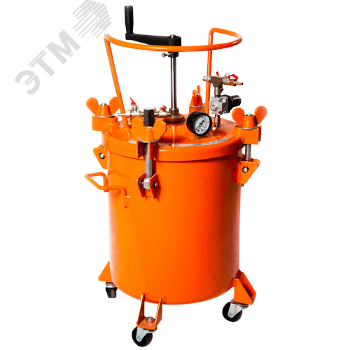 Бак красконагнетательный ASPRO 10L-R. Бак 10л. с ручной мешалкой