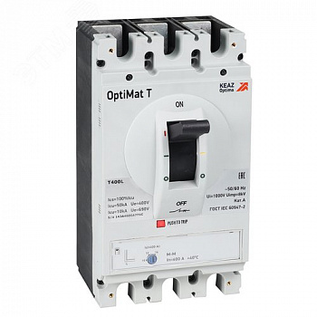 Выключатель автоматический OptiMat T400L TM 250 A 4P